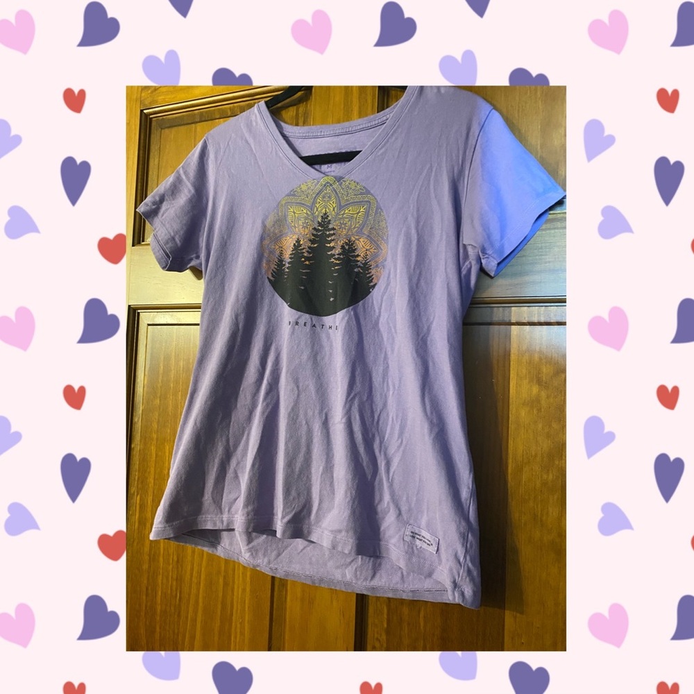 Life is good v-neck tee